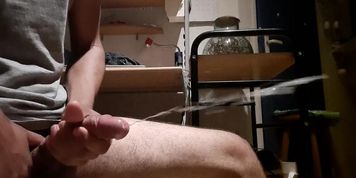 Shooting ROPES of CUM everywhere! (Slowmo)