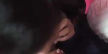 Girl sucking cock while on the phone