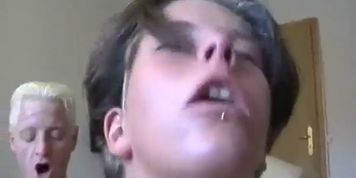 German slut cums rough while get assfucked