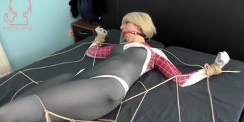 Spider Gwen Tied Up