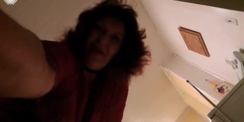 V 485 Femdom Giantess Dawn finds a squirmy worm in the kitchen and stop start JOI