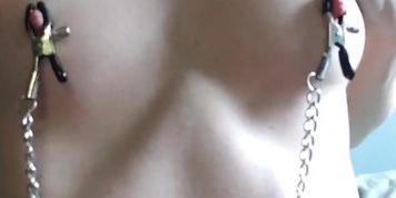 Watch me play with my itty bitty titties  (Nipple Play)