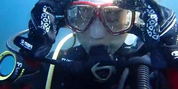 Red Scuba Girl