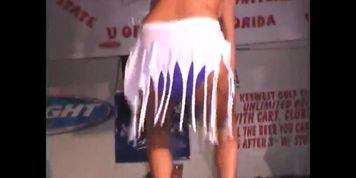 Hottie next door's big bouncy titties at spring break contest '02
