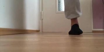 Hot teen Shows her sweaty socks