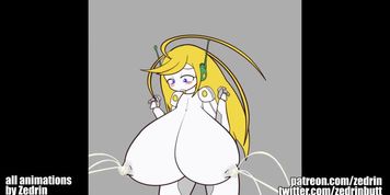 Gif Compilation - Monster Girls, Robot Girls, Breast Expansion (animations by Zedrin)