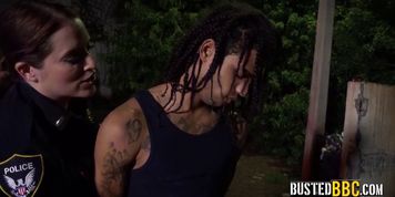 Outdoors Interracial Sex with Sexy Tattooed Thug