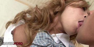 Yuno Shirasu Japanese Teen Enjoys Intense Licking After Her Shaved Pussy Is Exposed
