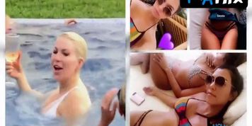 Kourtney Kardashian Bikini,  Thong Scene  in Keeping Up With The Kardashians