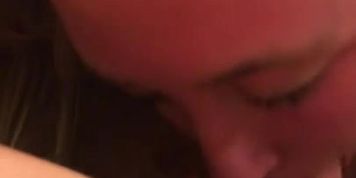 dumb blonde gf interrupted blowjob