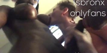 Black TS Bronx plays with 2 white boys