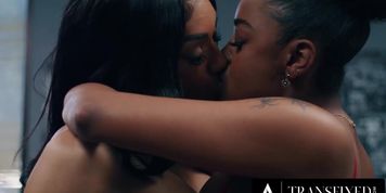 Transfixed - Office Affair With Trans Babe Who Fucks Rough Her Bosss Pussy (Destiny Mira, Leilani Li)