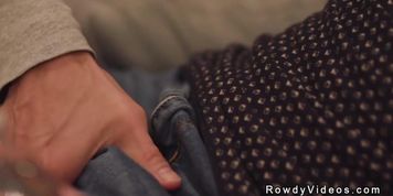 Asian gay action star anal fucks man from set