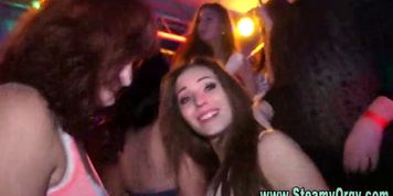 Party girls suck stripper cock - video 2