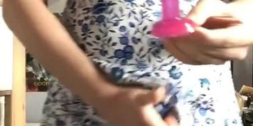 Panty bulge tease and anal play, cums on leg
