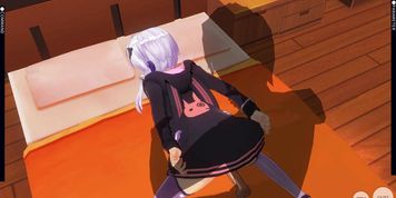 3D HENTAI Yuzuki Yukari Lets Cum In Her Pussy (Yuzuki_)