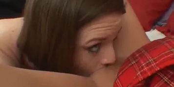 Pason and Keiko, horny lesbians eating each other out