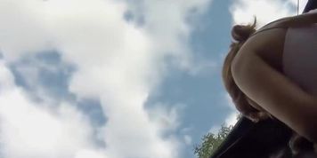 Pussy slip in upskirt