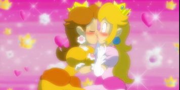 Peach and daisy sleepover