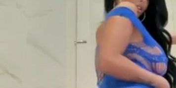 Chloe Saxon - blue tease
