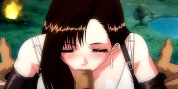Tifa Lockhart blowjob and titfuck (1080p60)