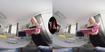 VR Big boob Latina secretary
