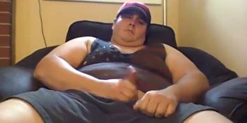 Beefy Muscle Chub Bubba Blasts Out A Thick Load