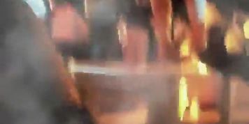 Upskirt of a dancing girl