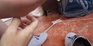 Babysitter Nylon Foot Tickle