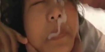 Asian girlfriend with a lot of sperm part2 - video 1