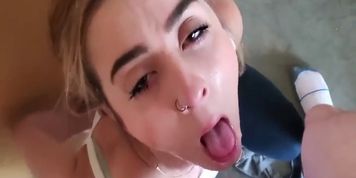 Gf Gets Throat Fucked And A Facial