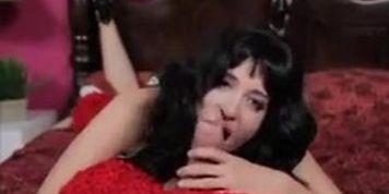 Hot! Brunette Teen Katy Perry Sloppy Blowjob And Screw