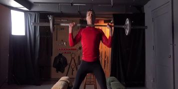 Jock Muscle Hunk Kinky Naked Dungeon Workout, Spandex, Pumping, Flexing, Stretching & Flexibility