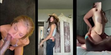 Split screen BBC blowjob Tik Tok
