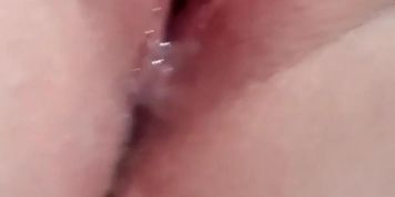Wet orgasm with a wand - I could barely keep the camera still
