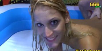 Slut drinks golden pee