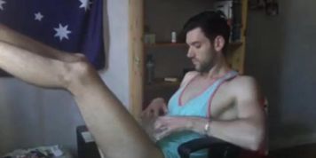 Pleasing Gay Fit Hunk