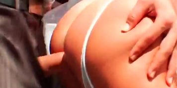 Naughty bride fucked rough by the guests