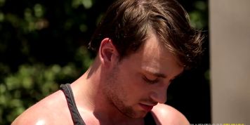 NextDoorTwink Basketball Court BJ and Fuck