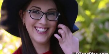 Spex teens vag oozes jizz
