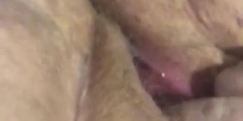 Rubbing my redhaired pussy