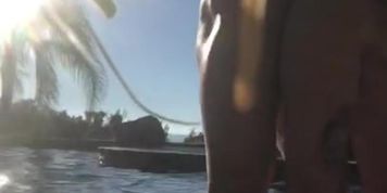 Hot summer day pool sex