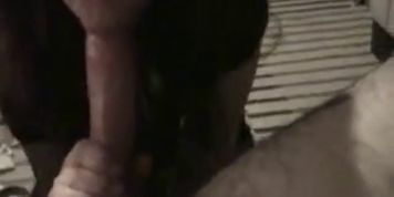 Caught off guard during blowjob