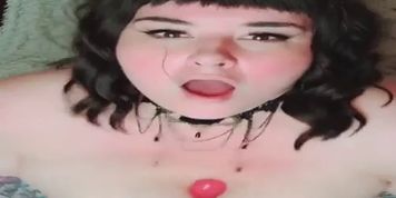 JOI WITH SEXY BIG TITTY GOTH BBW SHOWING YOU HOW TO STROKE IT! COUNTDOWN FINISH!!!