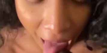 Ebony Slut Takes Two Cocks