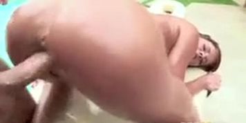 Peta Jensen oil fucked outdoors