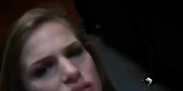College Ex Girlfriend Pounded And Taking Facial Cumshot In Public Theatre
