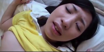 Ichigo loves feeling cream on her shaved Asian twat