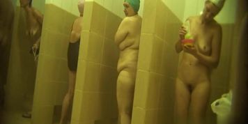 Hidden cameras in public pool showers 1063