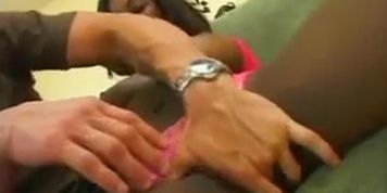 Black Milf With Big Boobs In Interracial Screw (White Man)